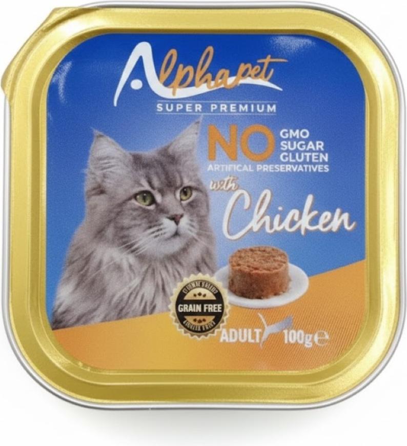 prod_ALPHAPET Pate wet food Chicken Adult Cat 100g