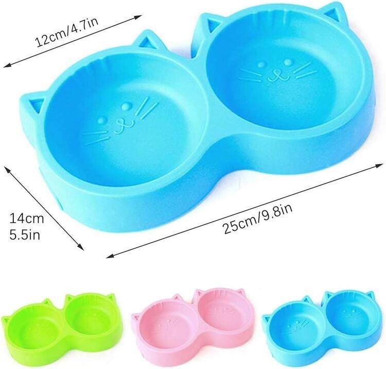 prod_Double Kitten Feeding Bowls Plastic