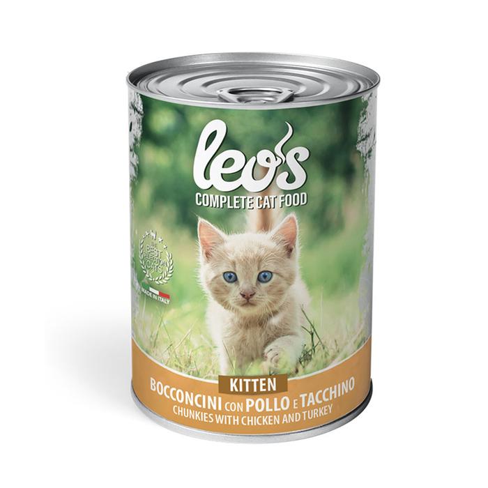 prod_Leo's Cat Kitten Chicken And Turkey 415 Gr